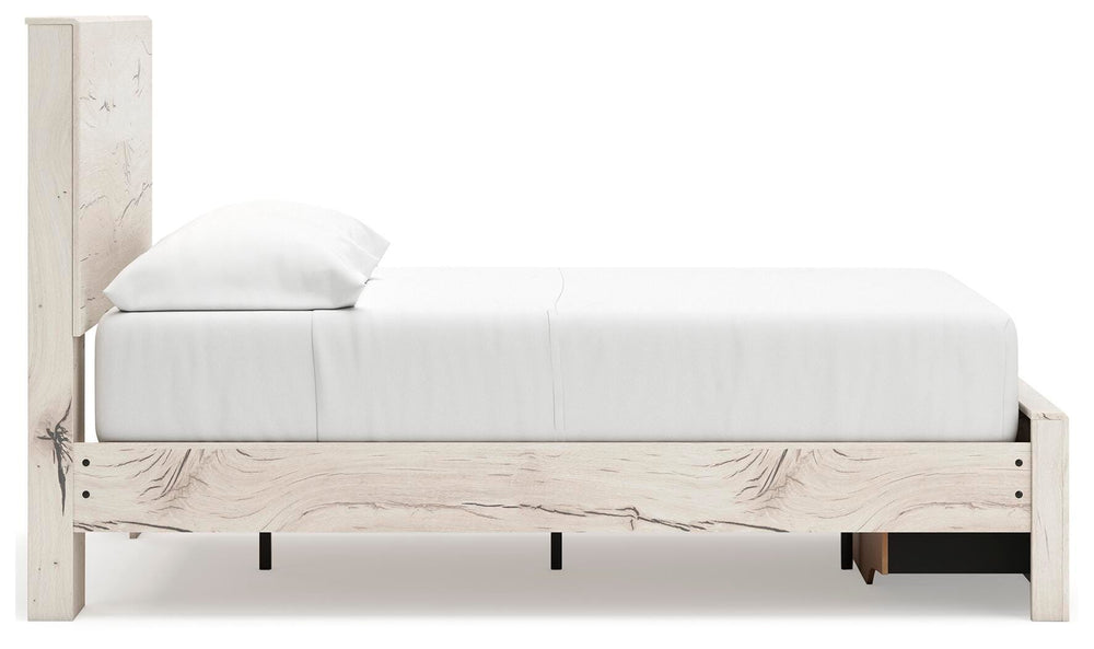Lawroy Full Panel Storage Bed - Light Natural (6)