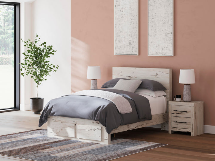 Lawroy Full Panel Storage Bed - Light Natural (1)