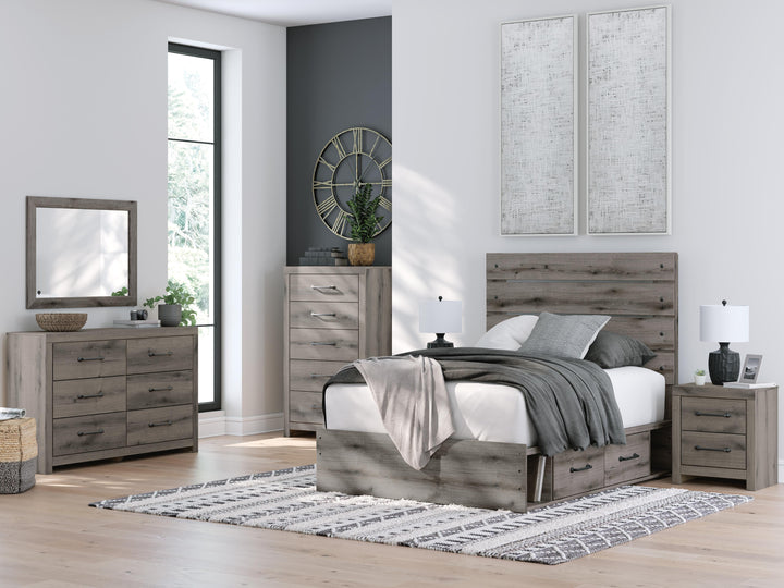 Graystorm Full Panel Storage Bed - Brown Gray (12)