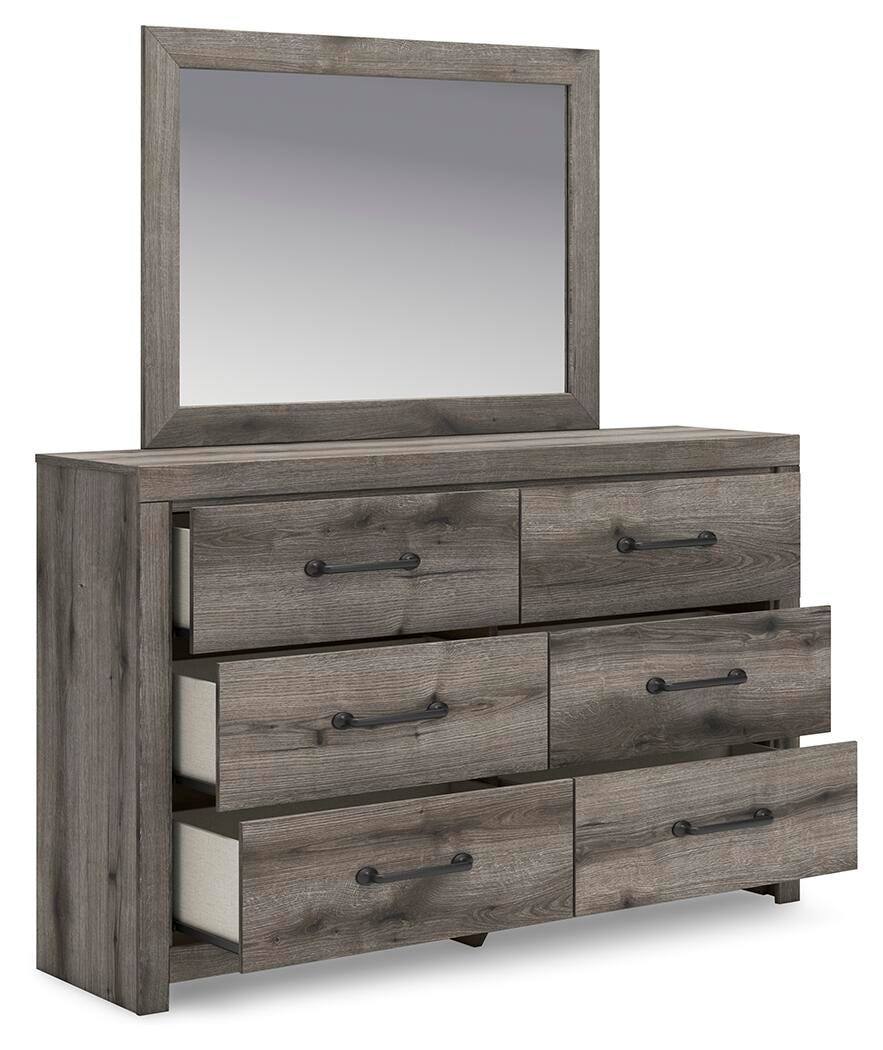 Graystorm Dresser and Mirror - Dark Gray (4)