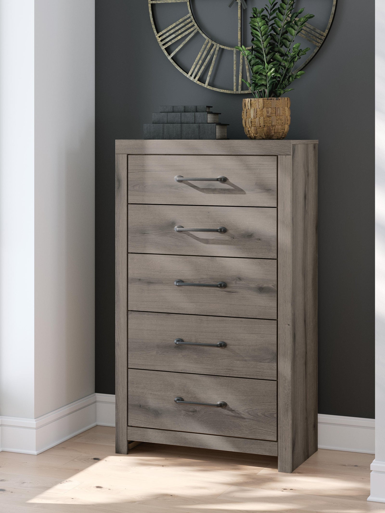 Graystorm Chest of Drawers - Dark Gray (2)
