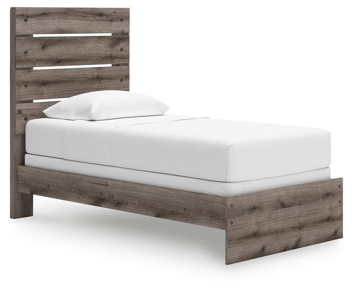 Graystorm Twin Panel Bed - Dark Gray (1)
