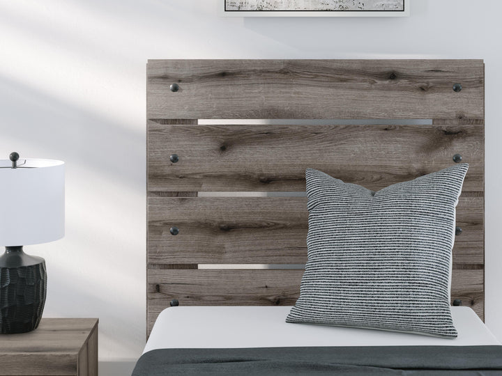 Graystorm Twin Panel Bed - Dark Gray (10)
