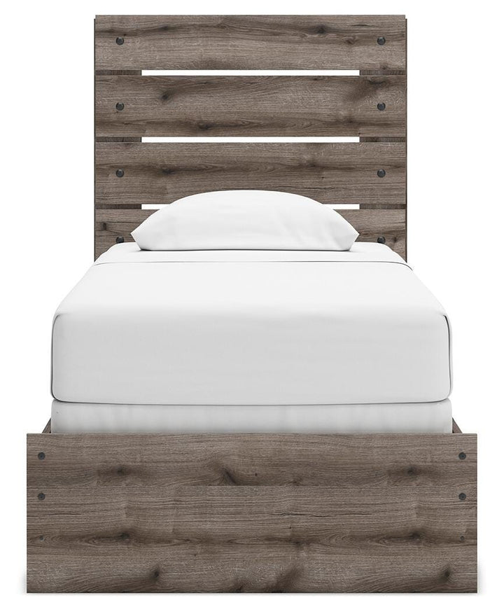 Graystorm Twin Panel Bed - Dark Gray (6)