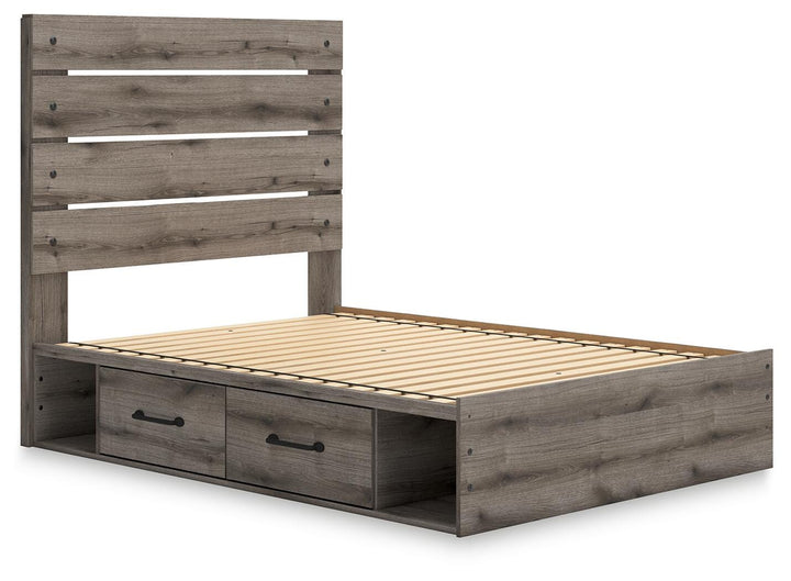 Graystorm Full Panel Storage Bed - Brown Gray (3)