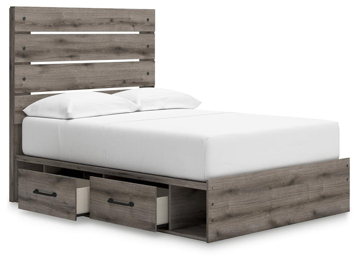 Graystorm Full Panel Storage Bed - Brown Gray (6)