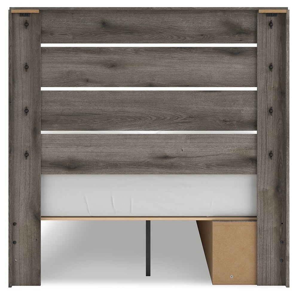Graystorm Full Panel Storage Bed - Brown Gray (8)