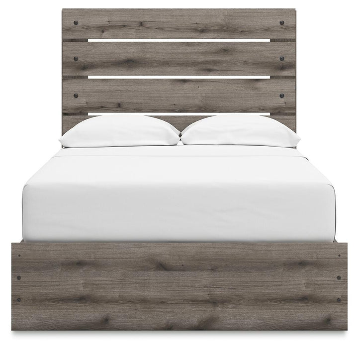 Graystorm Full Panel Bed with Storage - Brown Gray (7)