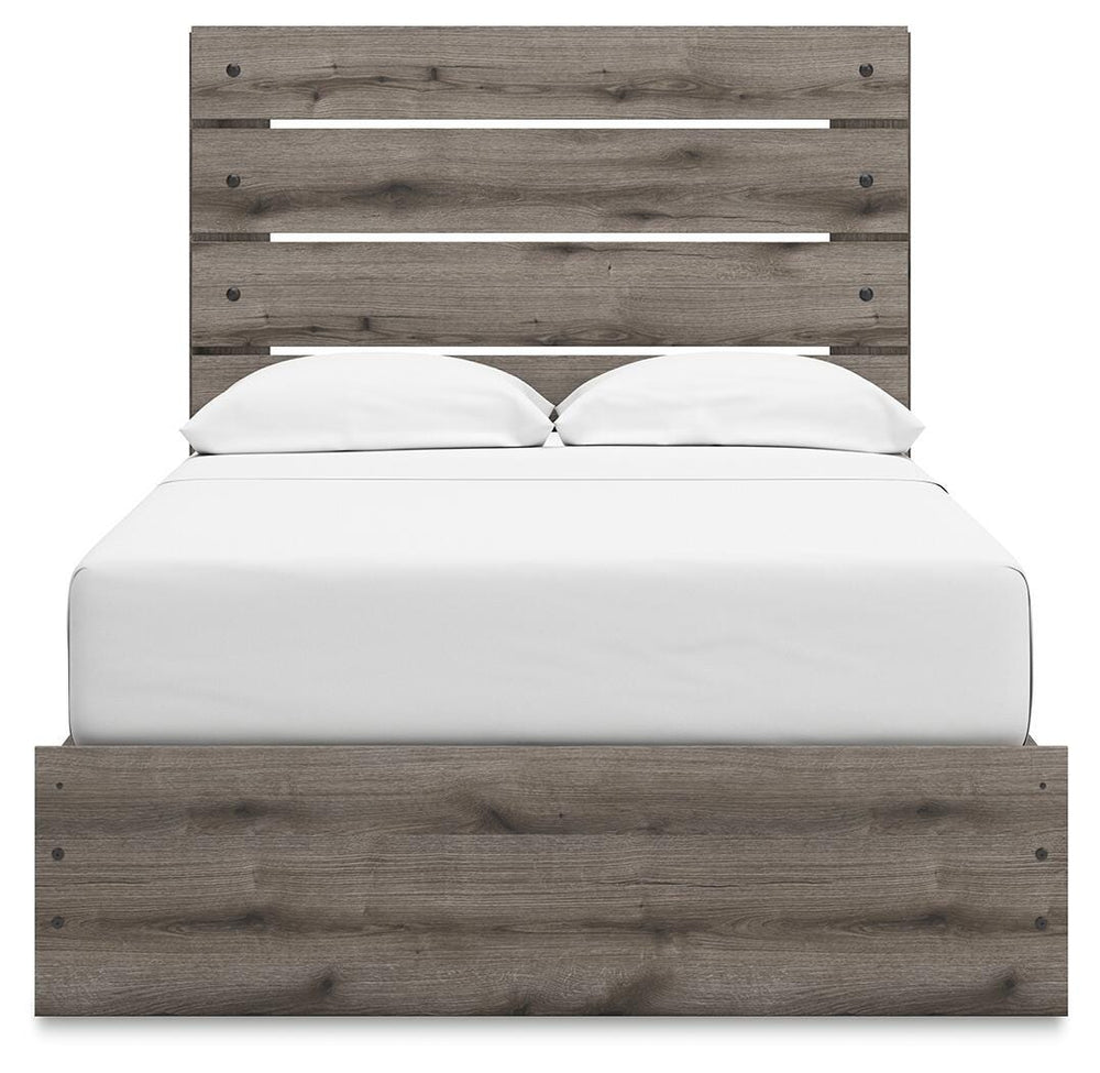 Graystorm Full Panel Bed with Storage - Brown Gray (7)