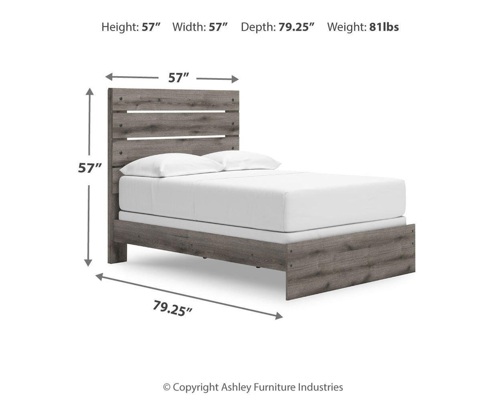 Graystorm Full Panel Bed - Dark Gray (4)