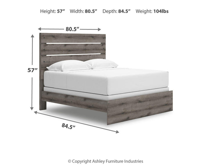 Graystorm King Panel Bed - Dark Gray (4)