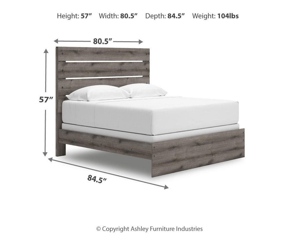 Graystorm King Panel Bed - Dark Gray (4)