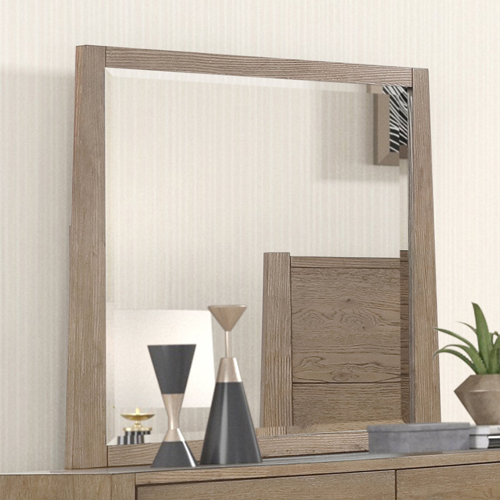 Viera Landscape Mirror- Natural Oak