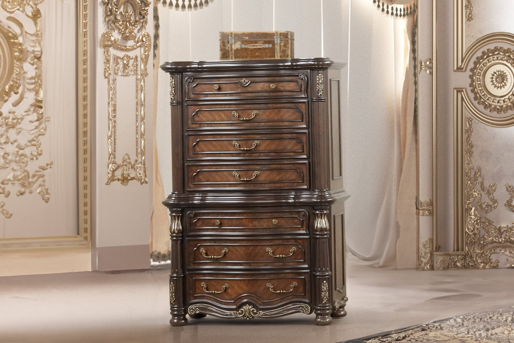 Bella Notte Chest Base- Mahogany Brown