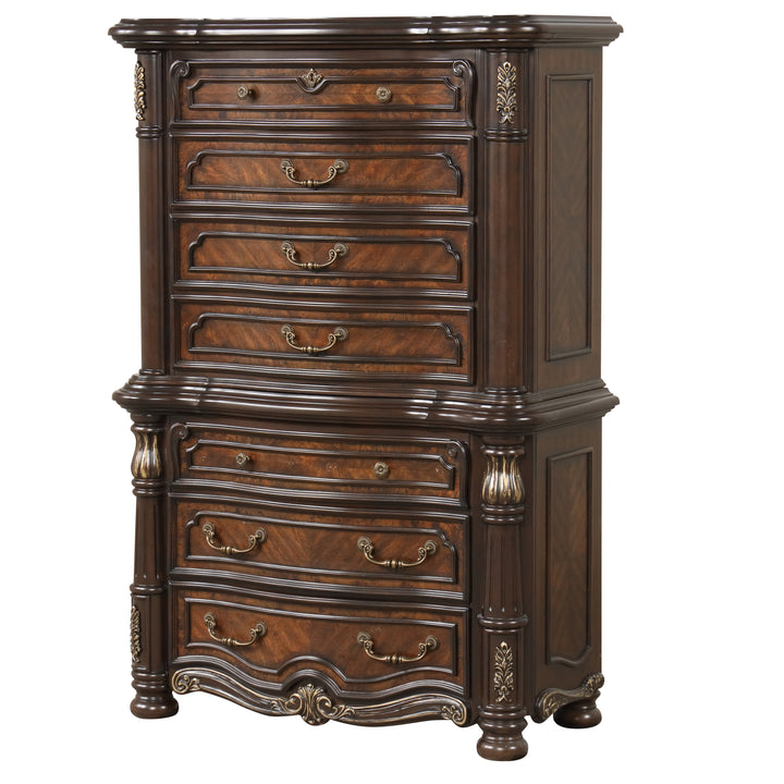 Bella Notte Chest Base- Mahogany Brown