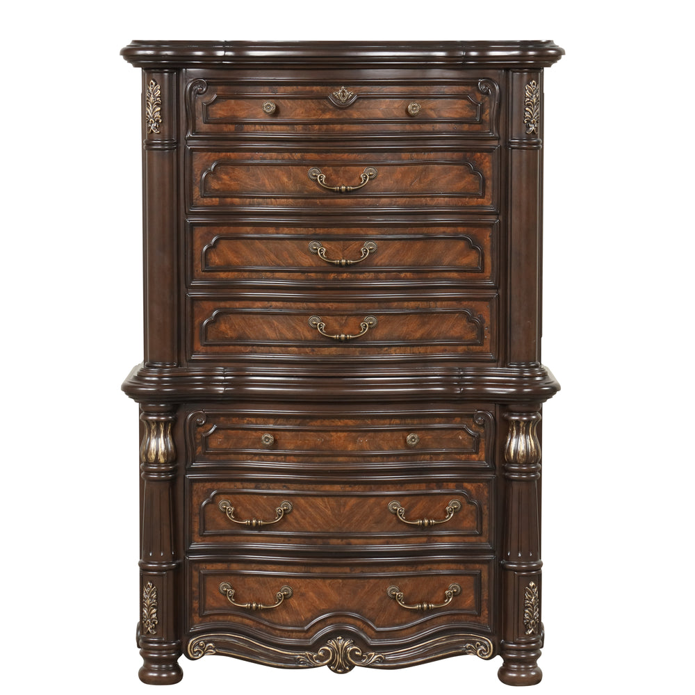 Bella Notte Chest Base- Mahogany Brown