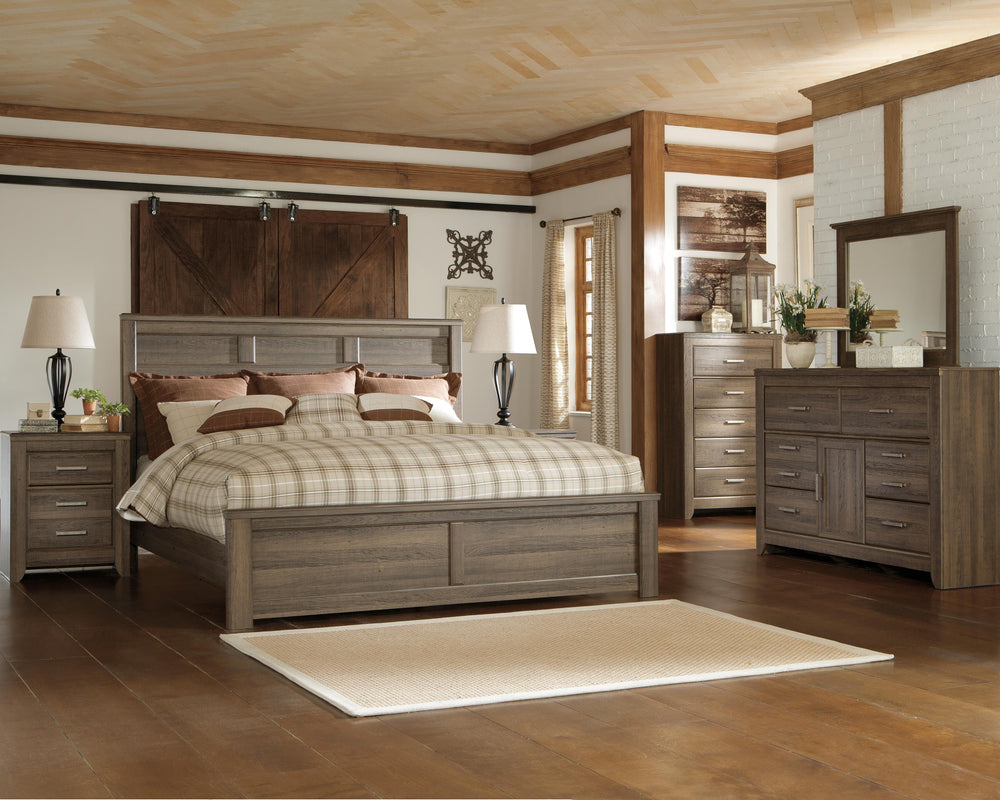 Juararo King Panel Bed - Dark Brown (3)