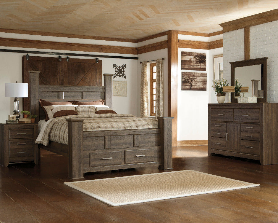 Juararo Nightstand - Dark Brown
