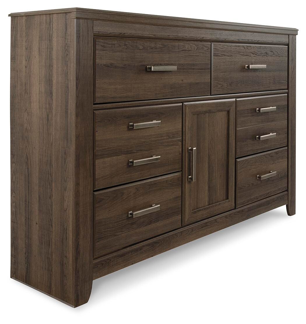 Juararo Dresser and Mirror - Dark Brown (2)