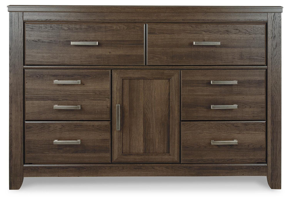 Juararo Dresser and Mirror - Dark Brown (3)