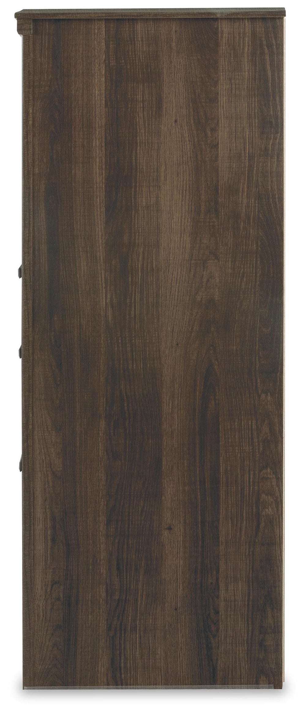 Juararo Queen Poster Bed and Dresser - Dark Brown (6)