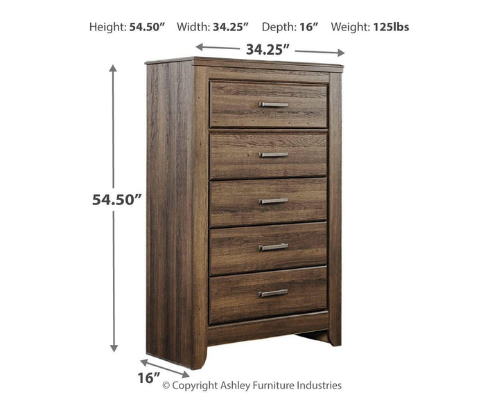 Juararo Chest of Drawers - Dark Brown (8)