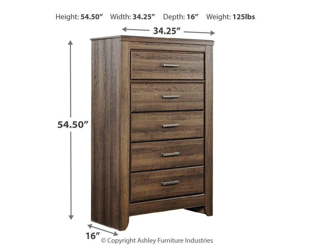 Juararo Chest of Drawers - Dark Brown (8)