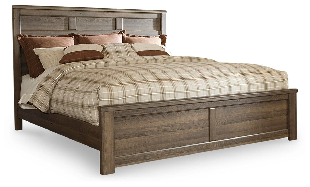 Juararo King Panel Bed - Dark Brown (1)