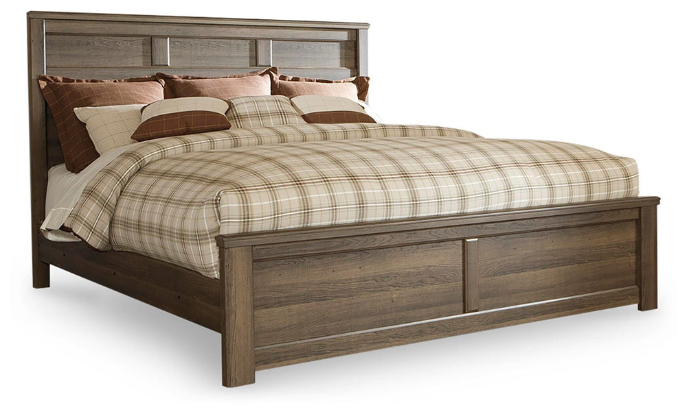 Juararo King Panel Bed - Dark Brown (1)