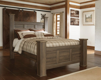 Juararo Queen Poster Bed and Nightstand