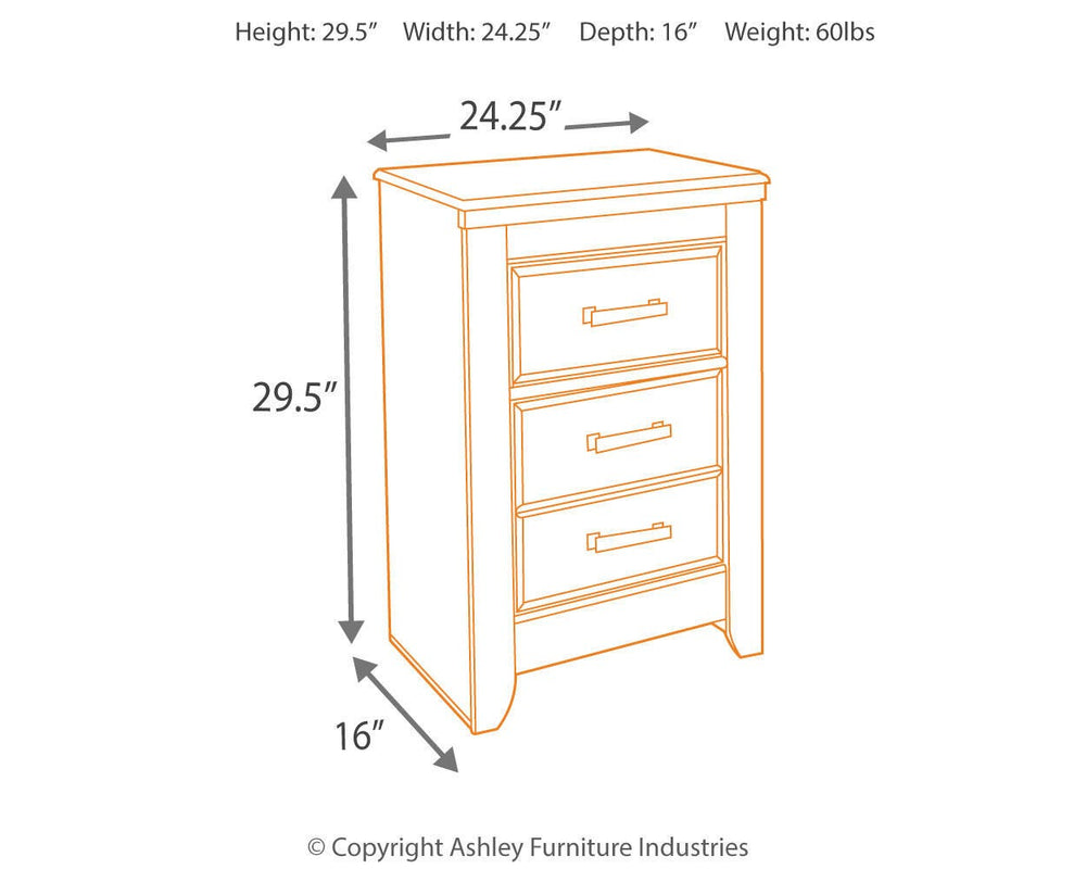 Juararo Nightstand - Dark Brown (8)