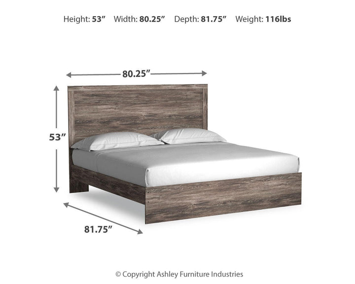 Ralinksi King Panel Bed - Gray (4)