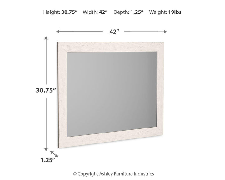 Stelsie Bedroom Mirror - White (3)