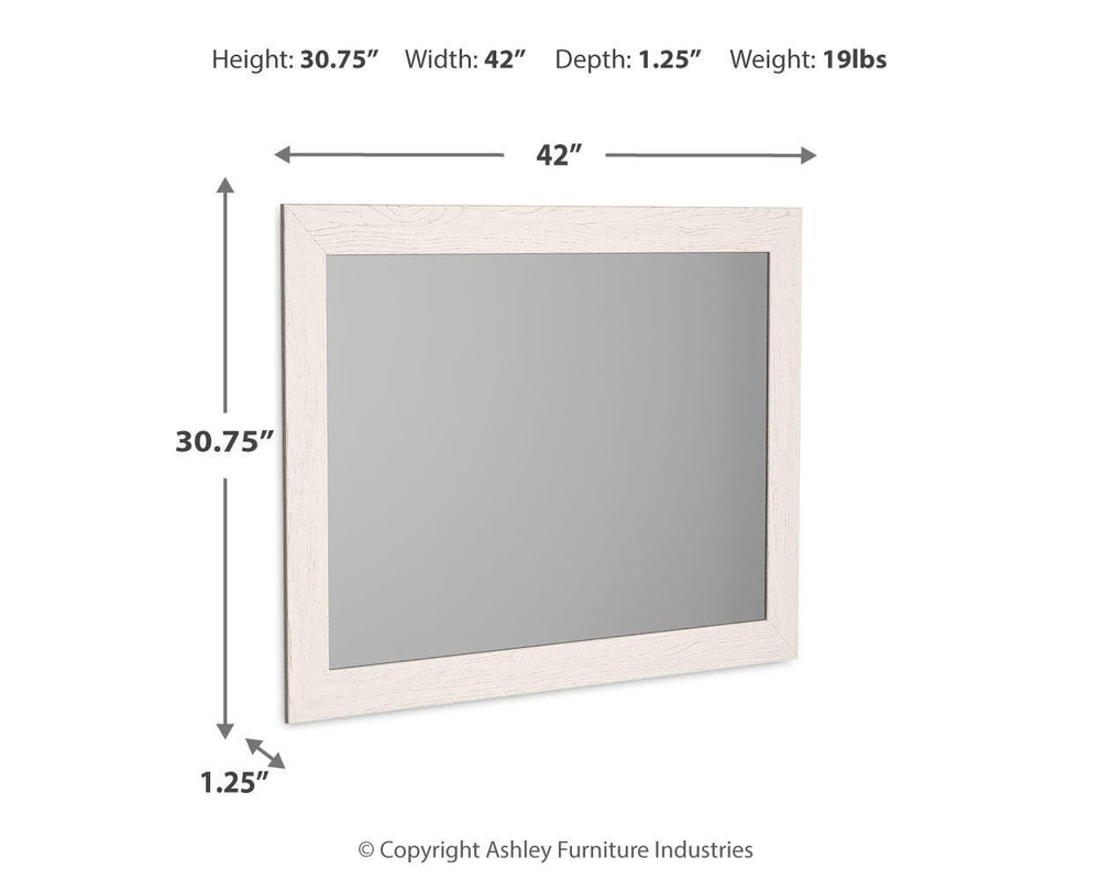 Stelsie Bedroom Mirror - White (3)