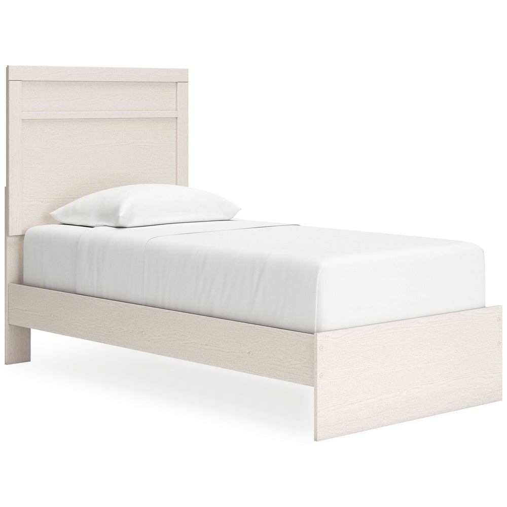 Stelsie Twin Panel Bed - White (1)
