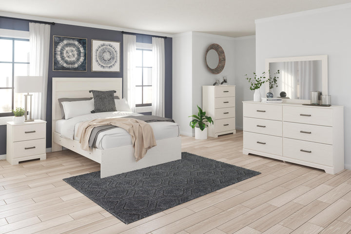 Stelsie Full Panel Bed - White (7)