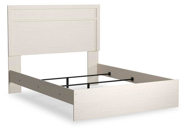 Stelsie Queen Panel Bed with Dresser, Mirror and Nightstand - White (7)