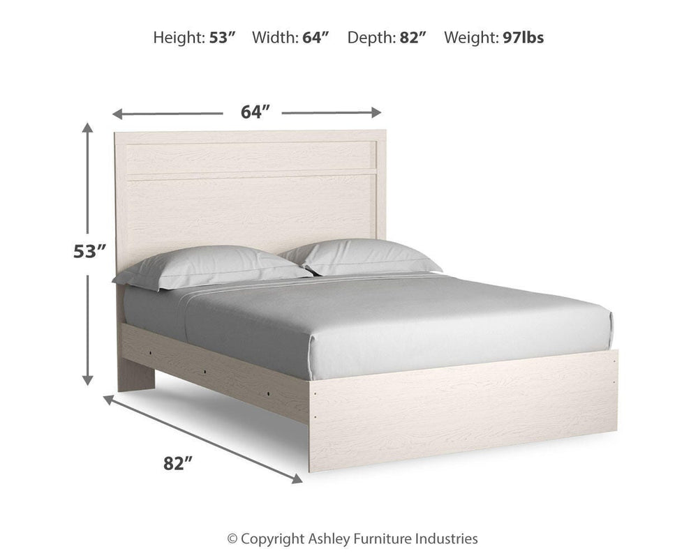 Stelsie Queen Panel Bed, Dresser and Mirror - White (5)