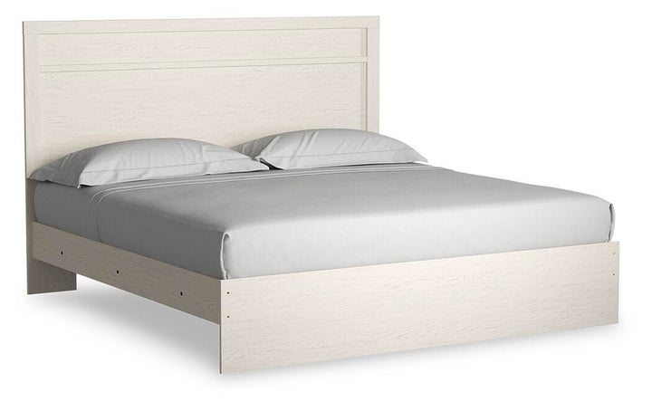 Stelsie King Panel Bed - White (1)