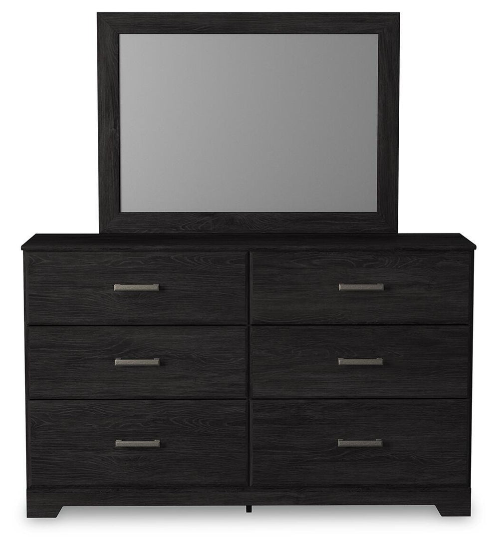Belachime Dresser and Mirror - Charcoal (2)