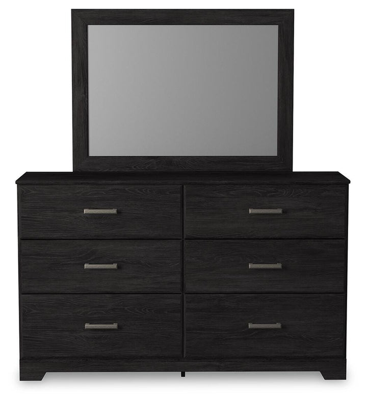 Belachime Full Panel Bed, Dresser, Mirror and Nightstand (2)