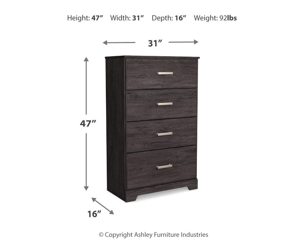 Belachime Chest of Drawers - Dark Gray (6)