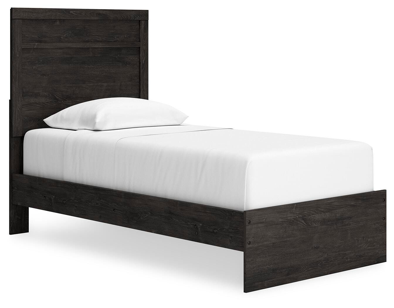 Belachime Twin Panel Bed - Black (1)