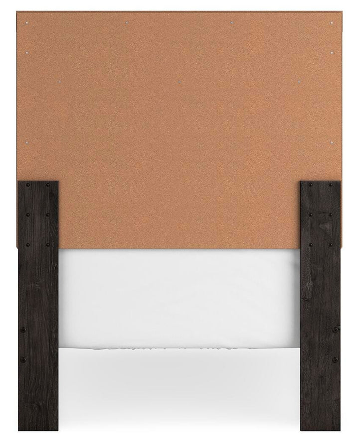Belachime Twin Panel Bed - Black (6)