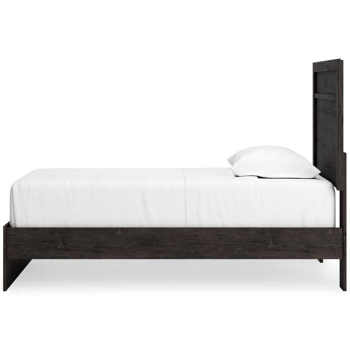 Belachime Twin Panel Bed - Black (7)