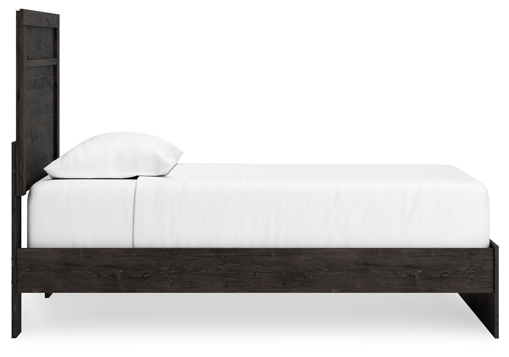 Belachime Twin Panel Bed - Black (8)
