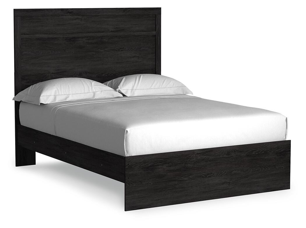 Belachime Full Panel Bed - Charcoal (1)