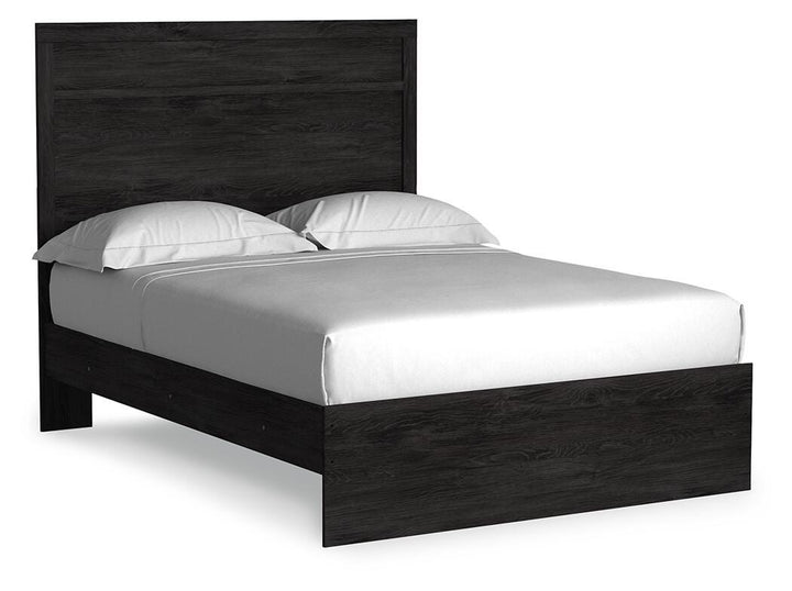 Belachime Full Panel Bed, Dresser and Mirror - Charcoal (3)