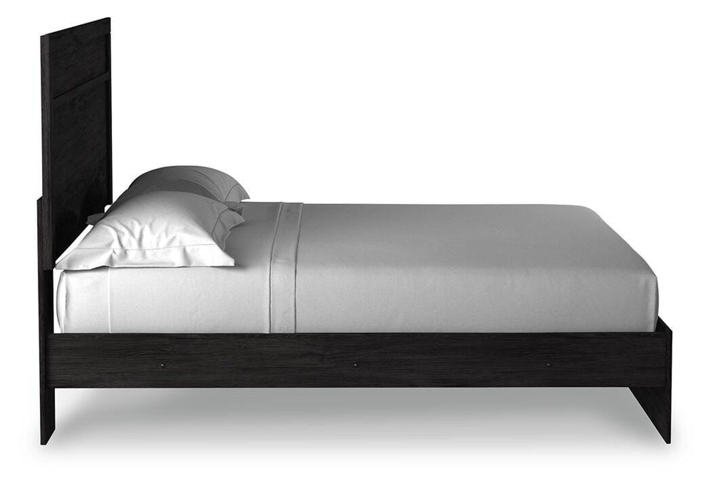 Belachime King Panel Bed, Dresser, Mirror, and Nightstand - Charcoal (6)