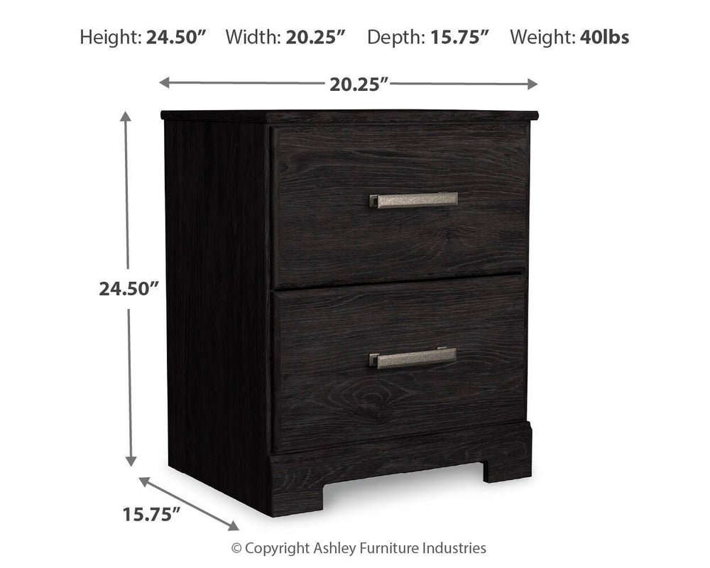 Belachime Nightstand - Dark Gray (3)